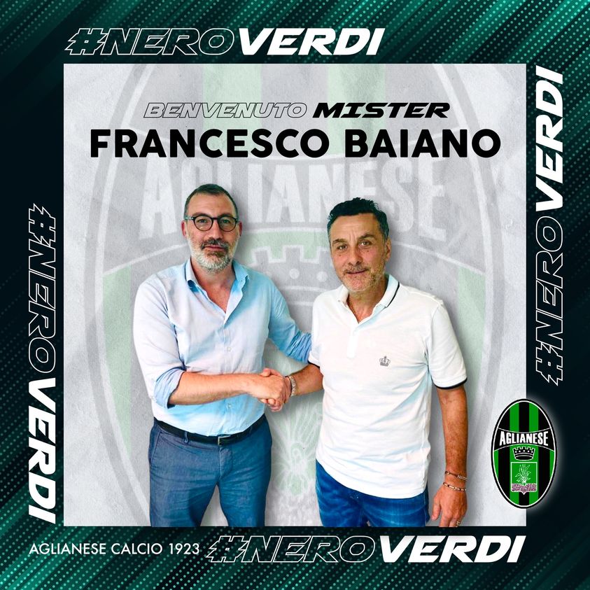 Serie D, Aglianese il nuovo mister è Francesco Baiano