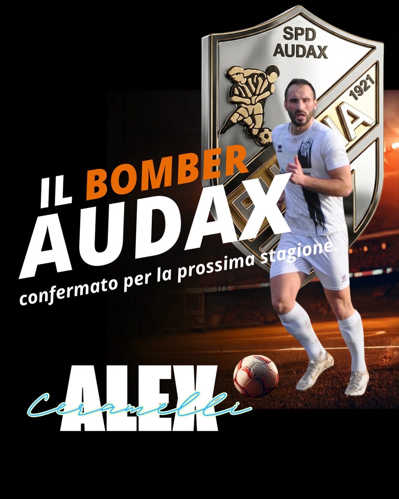 Audax Rufina confermato bomber Ceramelli